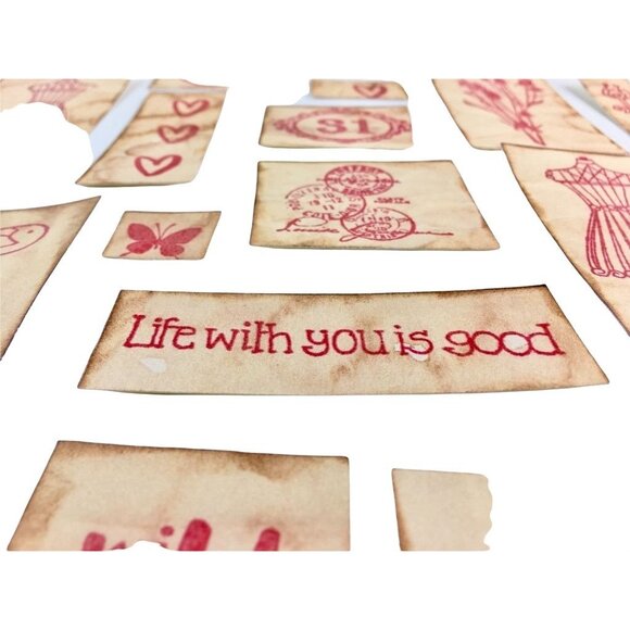 Junk Journal Romance Theme Ephemera Rustic Die Cuts Set 30 Pcs u  Scrapbooking E - Picture 7 of 10